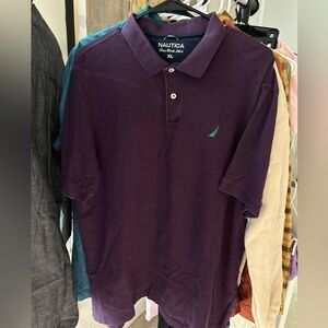 Nautica Men's Purple Polo Shirt